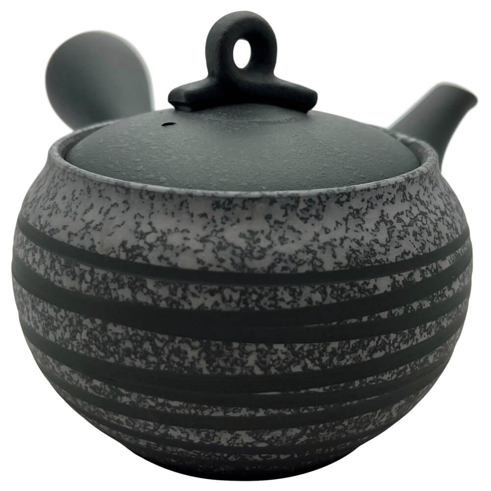 Kyusu aus Tokoname Tenten-Sen gestreift Rückseite