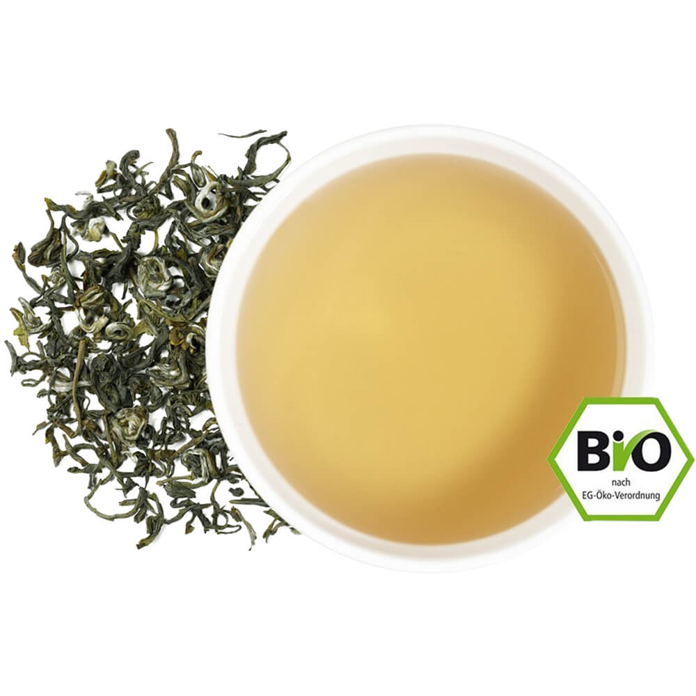 Grüntee Mango Lu Dao bio Tasse