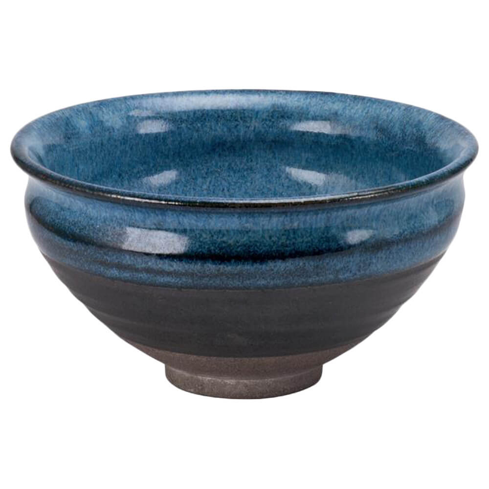 Matchaschale blau braun