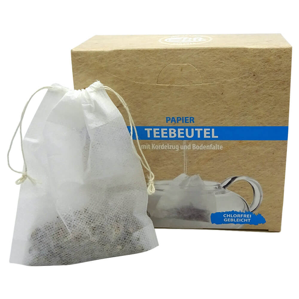 Filterbeutel aus Papier offen