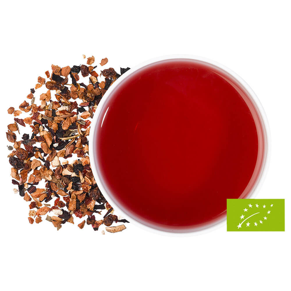 Sanddorn & Orange-Mandarine Früchtetee bio Aufguss