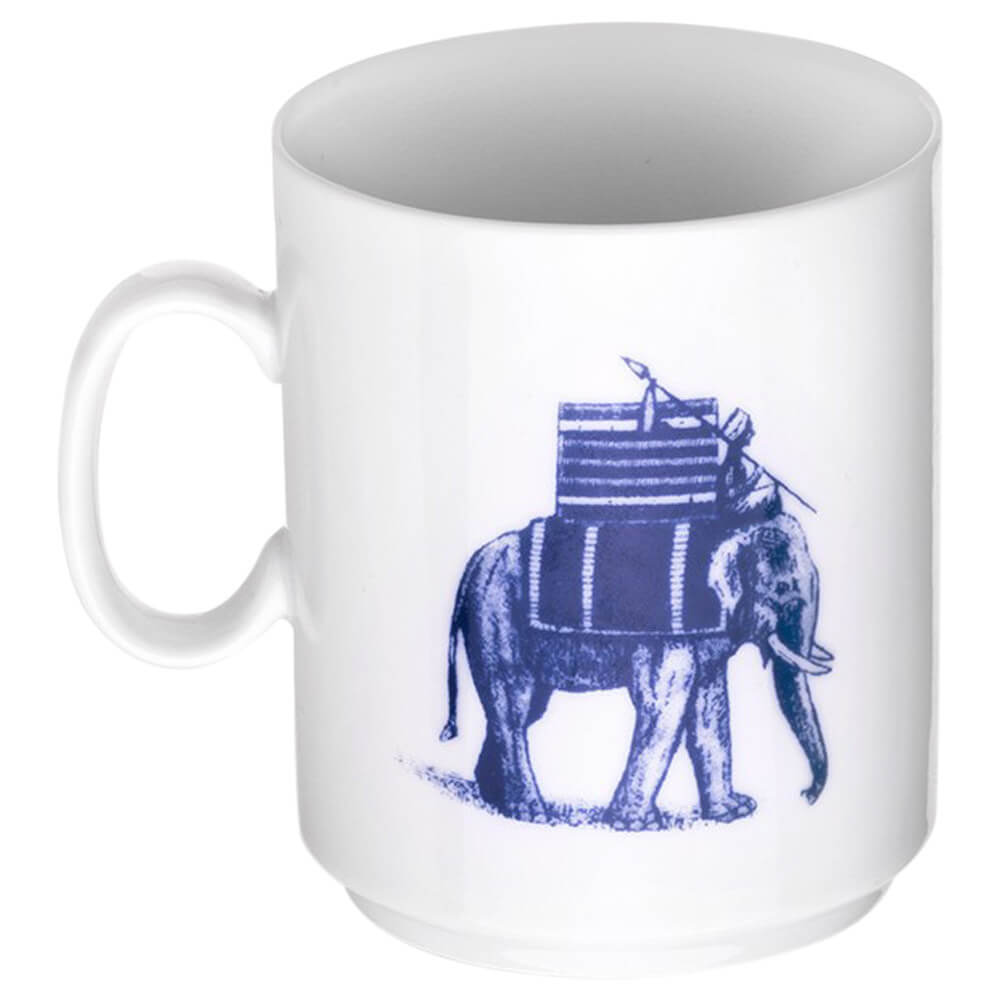 Teebecher mit Elefanten-Aufdruck Hinterseite