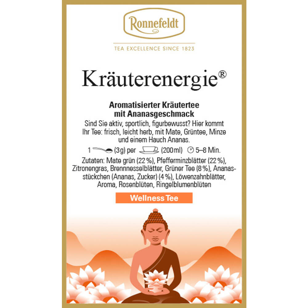 Wellness Tee Kräuterenergie Etikett neu