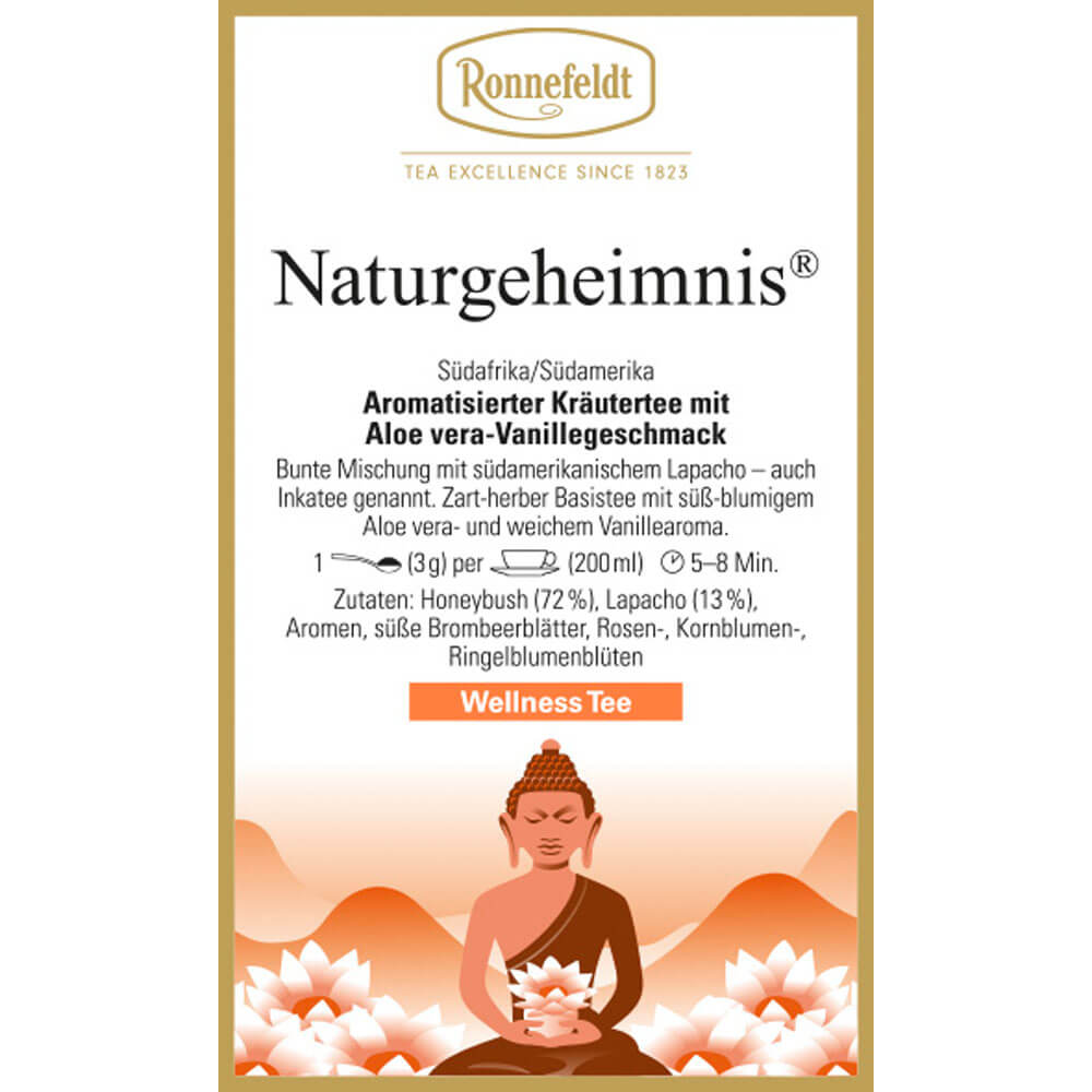 Wellness Tee Naturgeheimnis® Etikett neu