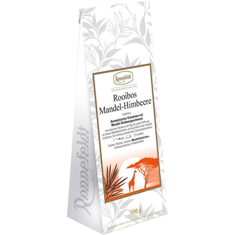 Ronnefeldt Rooibos Mandel-Himbeere Packung