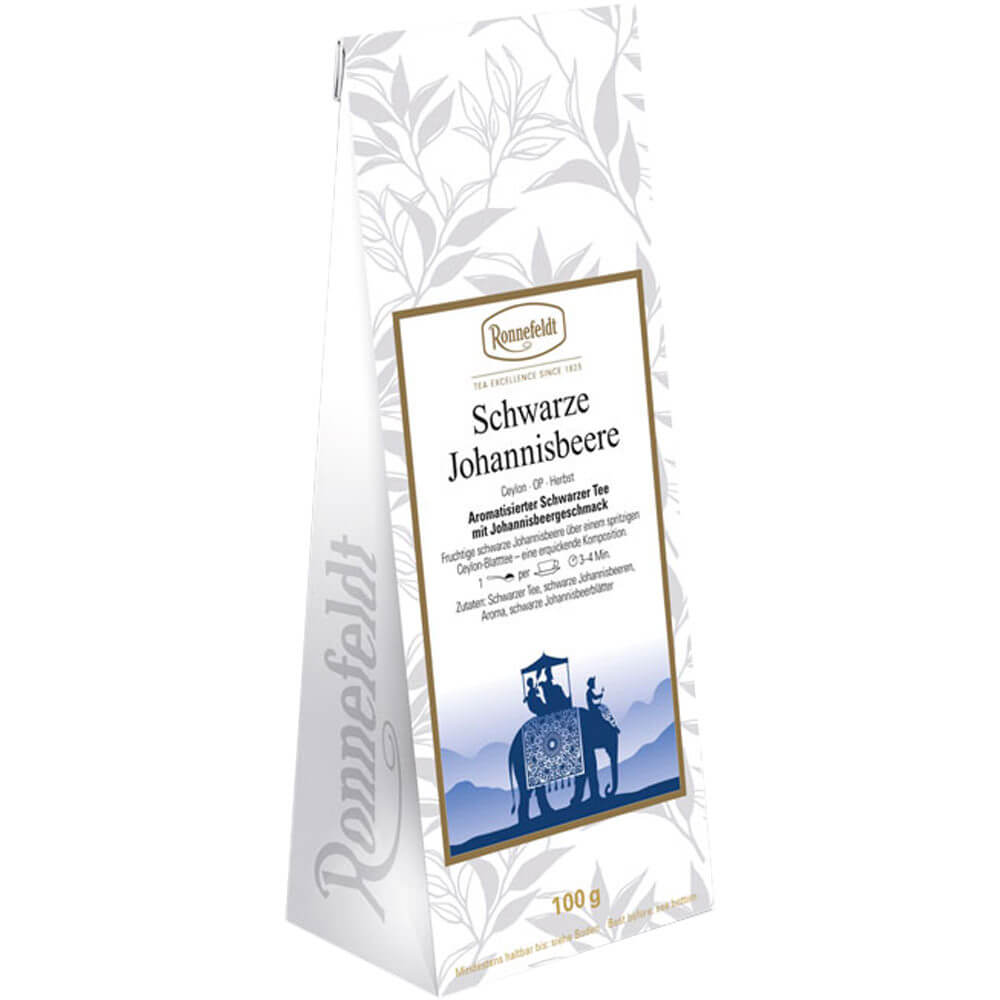 Ronnefeldt Schwarztee Schwarze Johannisbeere Packung