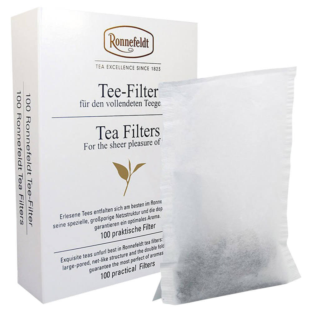 Teefilter mit doppelter Bodenfalte