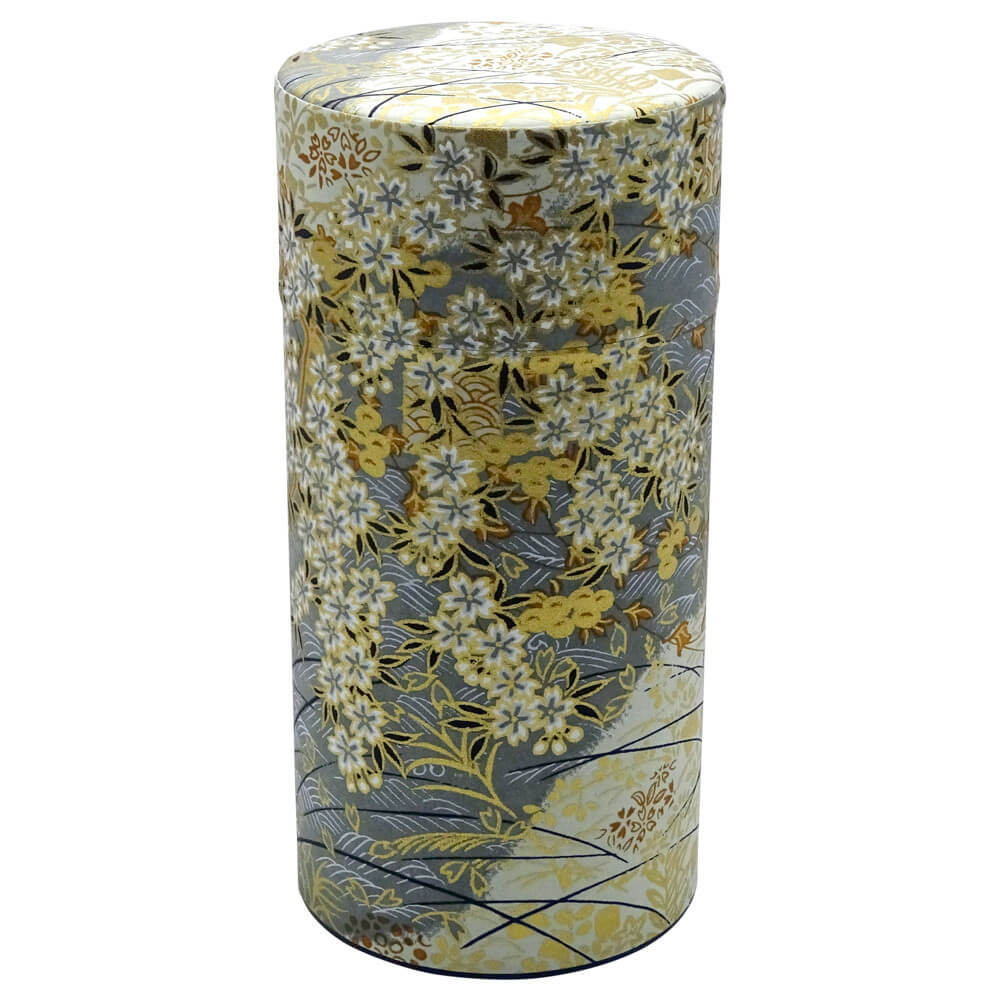 Japanische Teedose in grau gold 150g#variante_kyoko