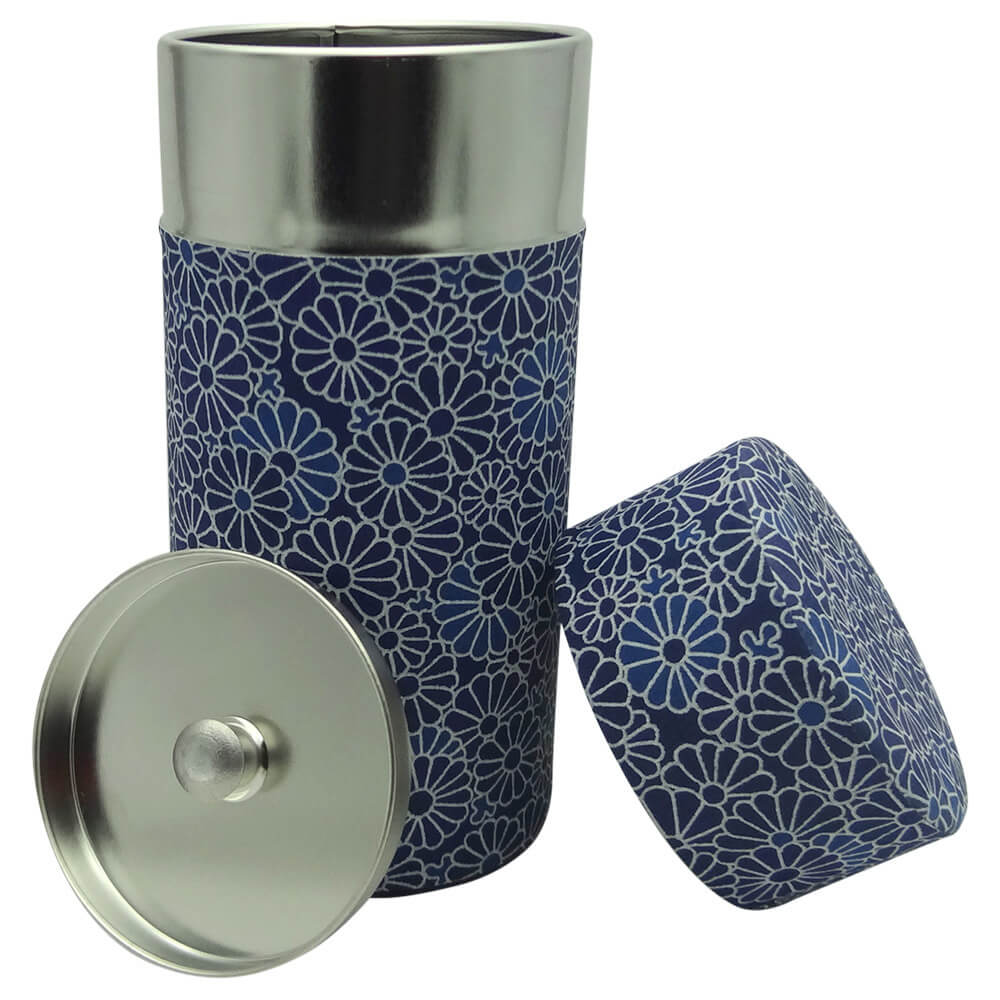 Japanische Teedose Lumi 150g offen#teedose_lumi