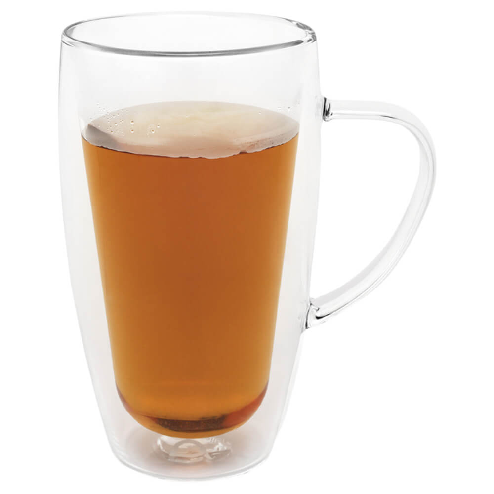 Teeglas doppelwandig 295ml gefüllt#teebecher_295ml