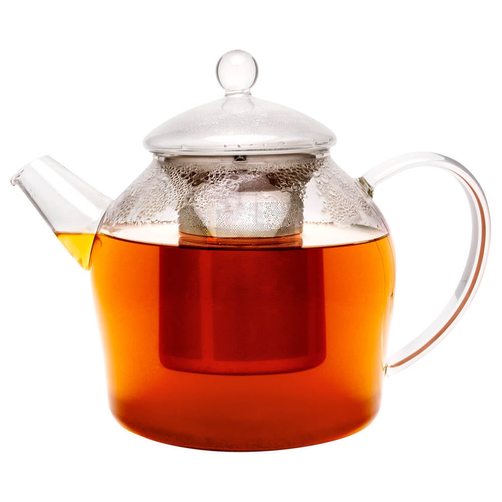 Teekanne Minuet® Santhee Glas 1,2lt. gefüllt#teekanne_1200ml
