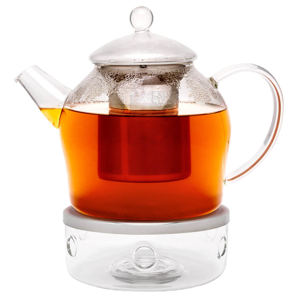 Teekanne Minuet® Santhee Glas 1,2lt. mit Stövchen#teekanne_1200ml